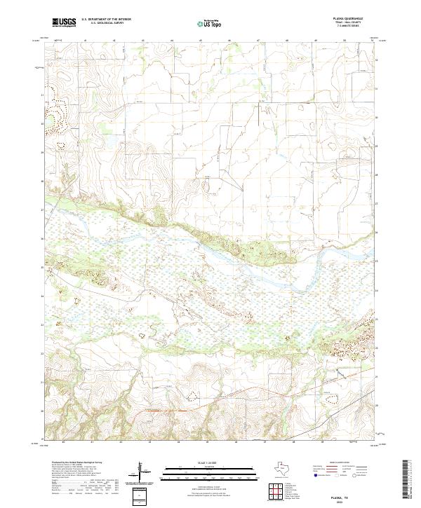 Plaska, TX — USGS 7.5-minute topo (2022)