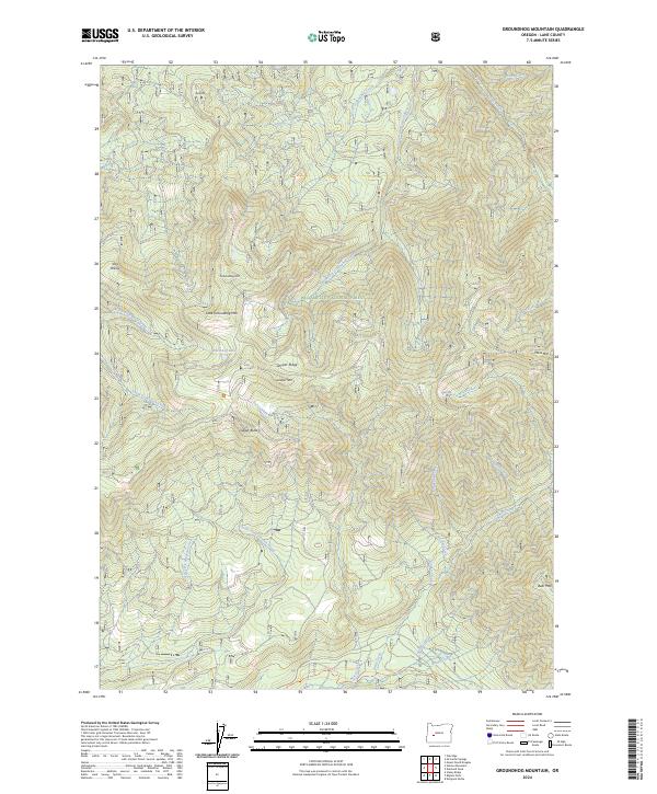 Groundhog Mountain, OR — USGS 7.5-minute topo (2024)