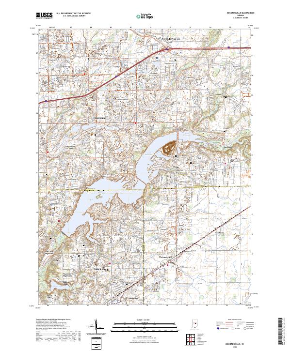 McCordsville, IN — USGS 7.5-minute topo (2022)