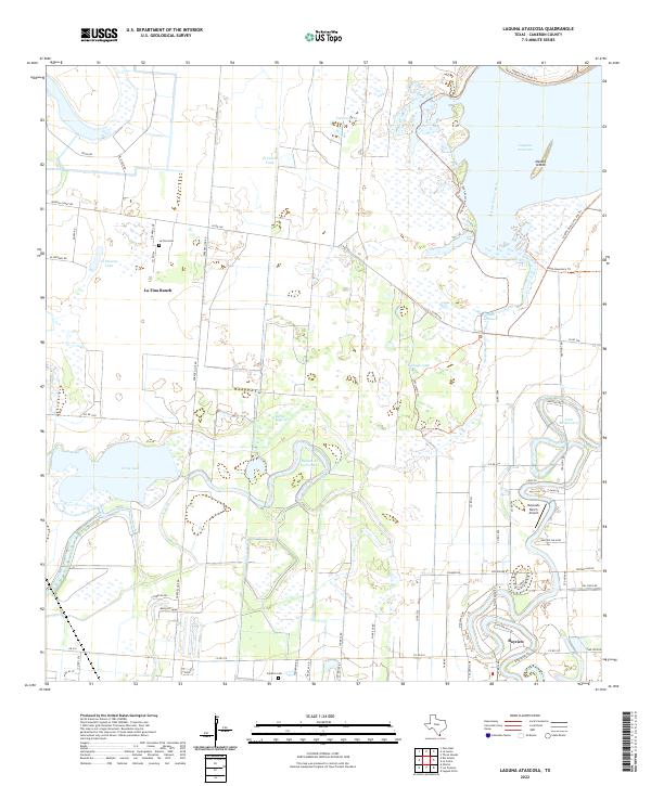 Laguna Atascosa, TX — USGS 7.5-minute topo (2022)