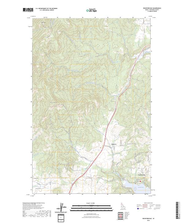 Rockford Bay, ID — USGS 7.5-minute topo (2024)