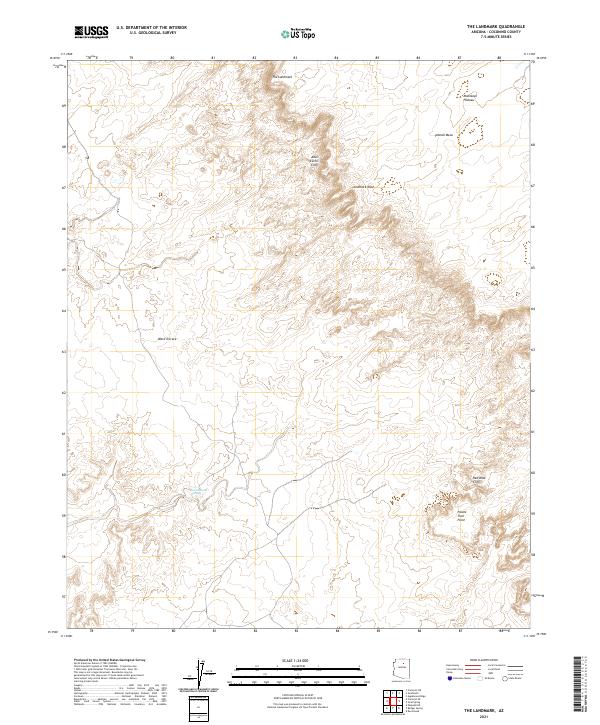 The Landmark, AZ — USGS 7.5-minute topo (2021)