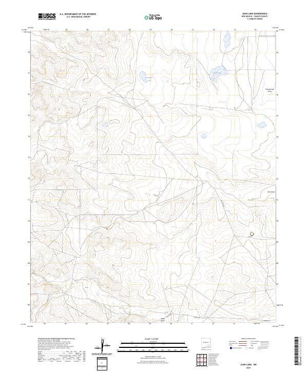 Juan Lake, NM — USGS 7.5-minute topo (2023)