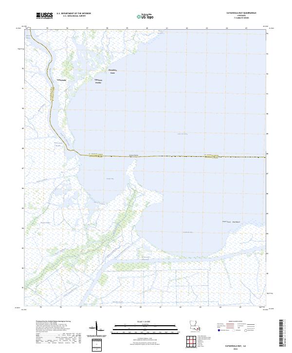 Catahoula Bay, LA — USGS 7.5-minute topo (2024)
