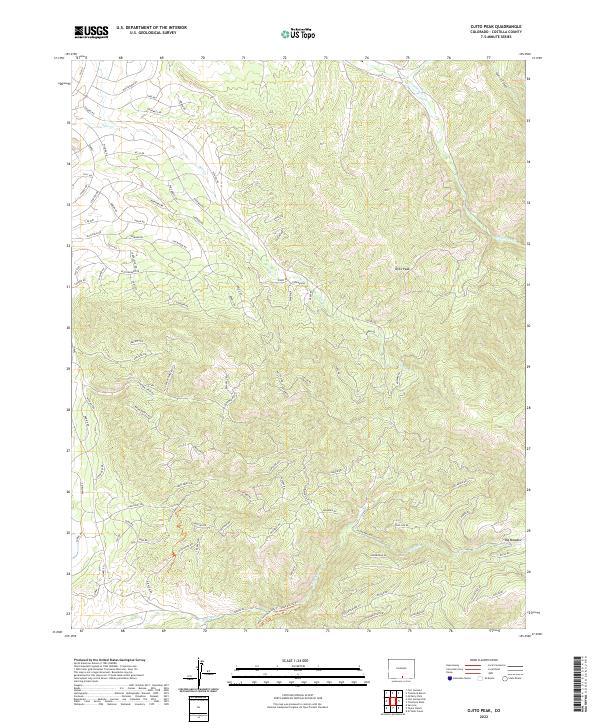Ojito Peak, CO — USGS 7.5-minute topo (2022)