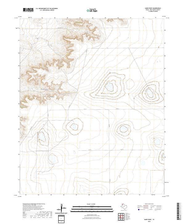 Sand Point, TX — USGS 7.5-minute topo (2022)