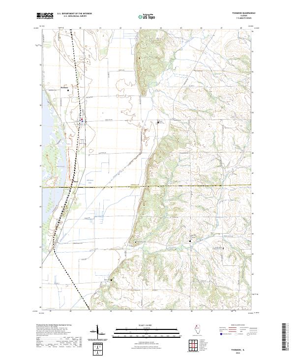 Thomson, IL — USGS 7.5-minute topo (2024)