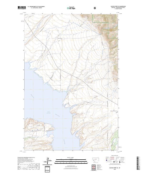 Canyon Ferry SE, MT — USGS 7.5-minute topo (2024)