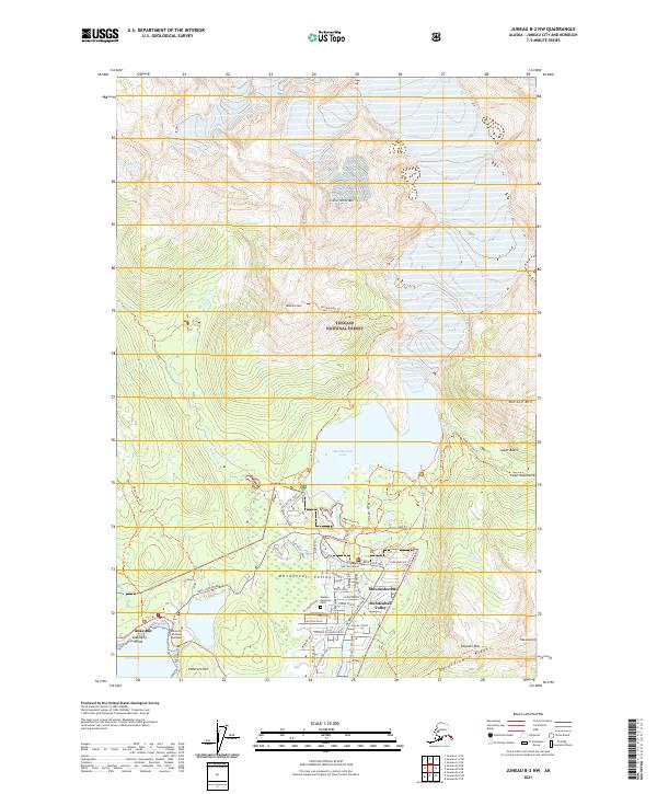 Juneau B-2 NW, AK — USGS 7.5-minute topo (2021)