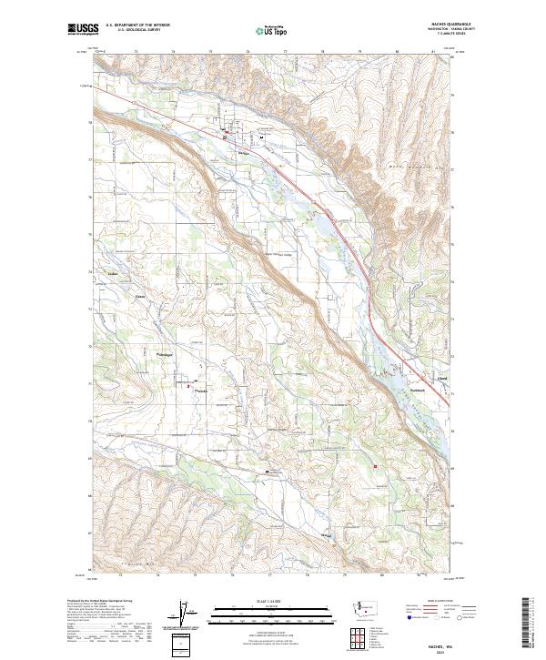 Naches, WA — USGS 7.5-minute topo (2023)