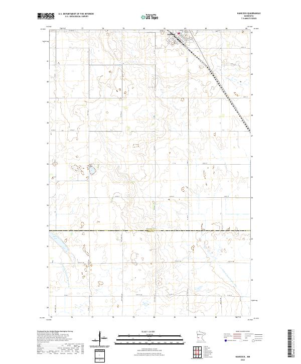 Hancock, MN — USGS 7.5-minute topo (2022)