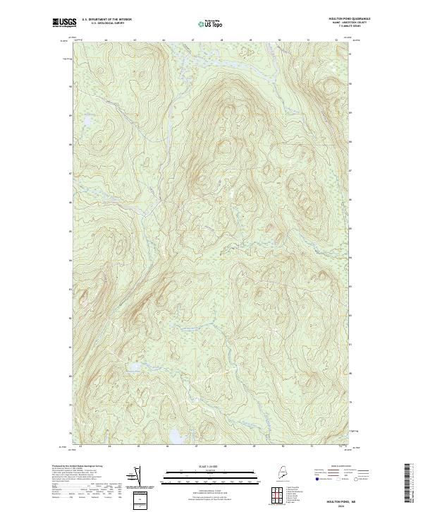 Houlton Pond, ME — USGS 7.5-minute topo (2024)