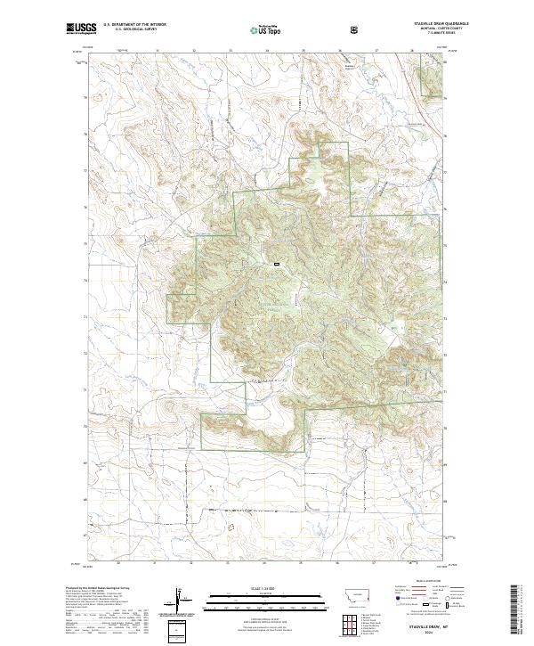 Stagville Draw, MT — USGS 7.5-minute topo (2024)