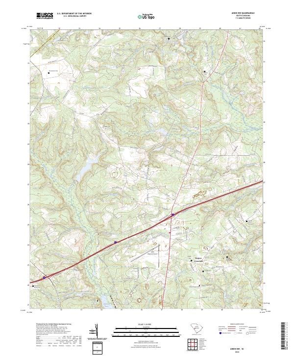 Aiken NW, SC — USGS 7.5-minute topo (2024)