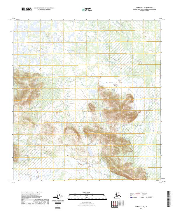 Nabesna C-2 NE, AK — USGS 7.5-minute topo (2023)