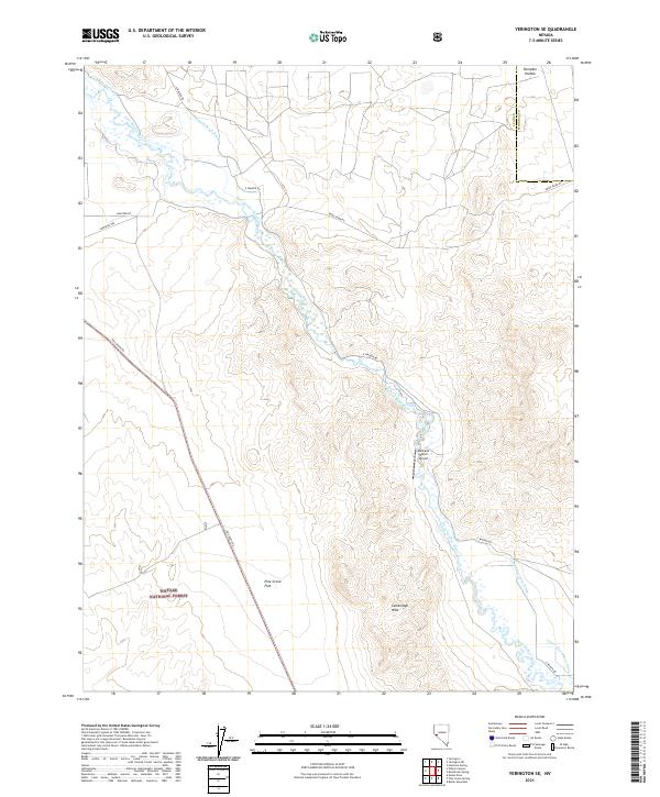 Yerington SE, NV — USGS 7.5-minute topo (2021)