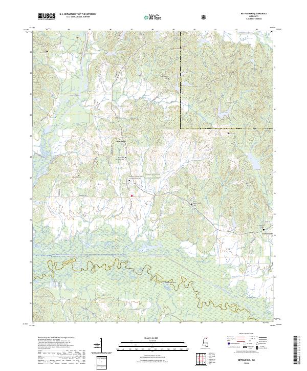 Bethlehem, MS — USGS 7.5-minute topo (2024)