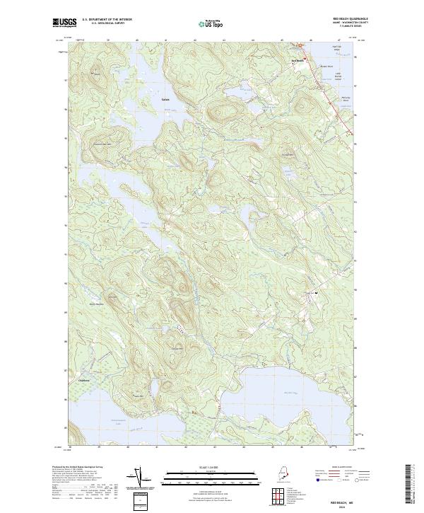 Red Beach, ME — USGS 7.5-minute topo (2024)