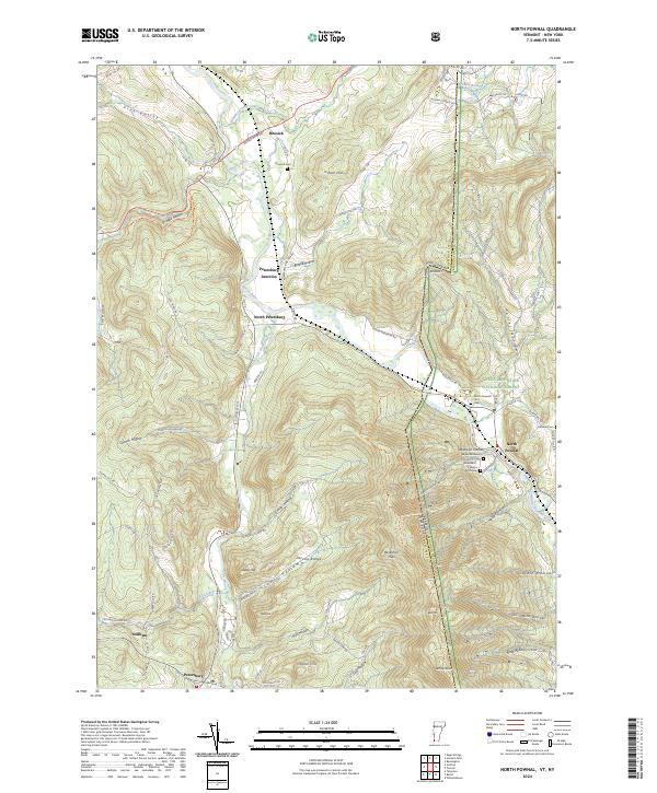 North Pownal, VT-NY — USGS 7.5-minute topo (2024)