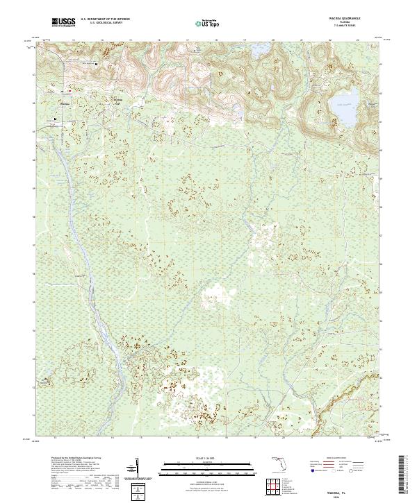 Wacissa, FL — USGS 7.5-minute topo (2024)