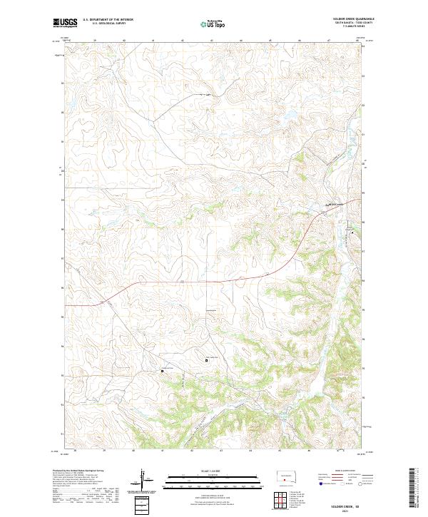 Soldier Creek, SD — USGS 7.5-minute topo (2021)