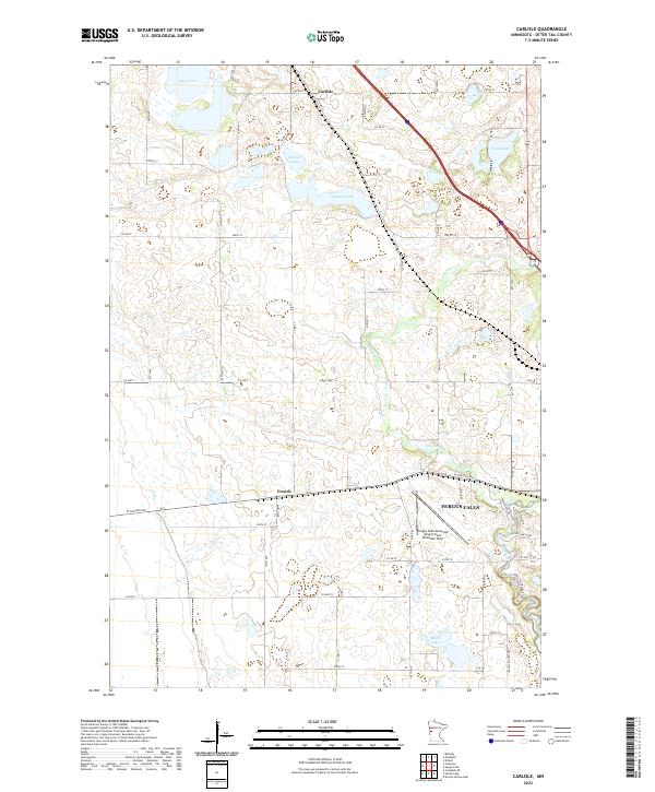 Carlisle, MN — USGS 7.5-minute topo (2022)