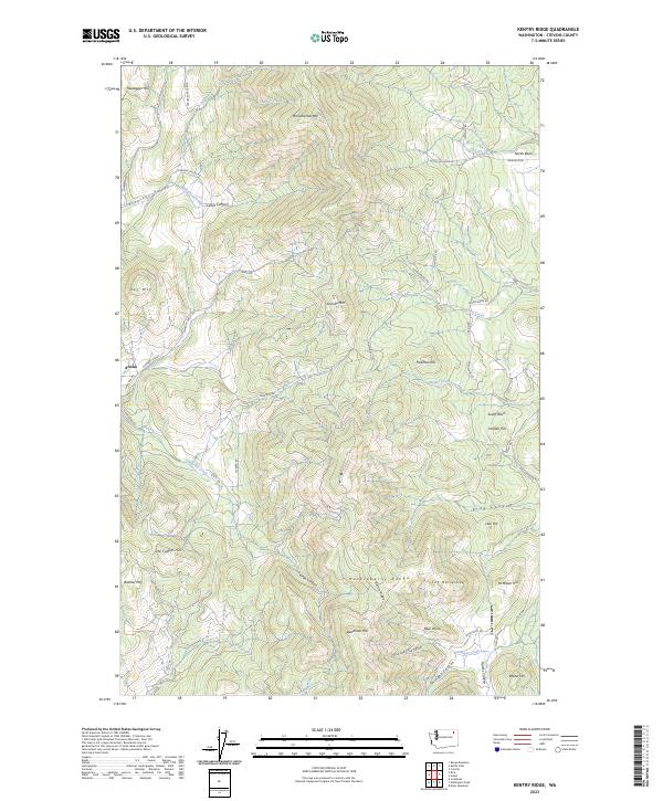 Kentry Ridge, WA — USGS 7.5-minute topo (2023)