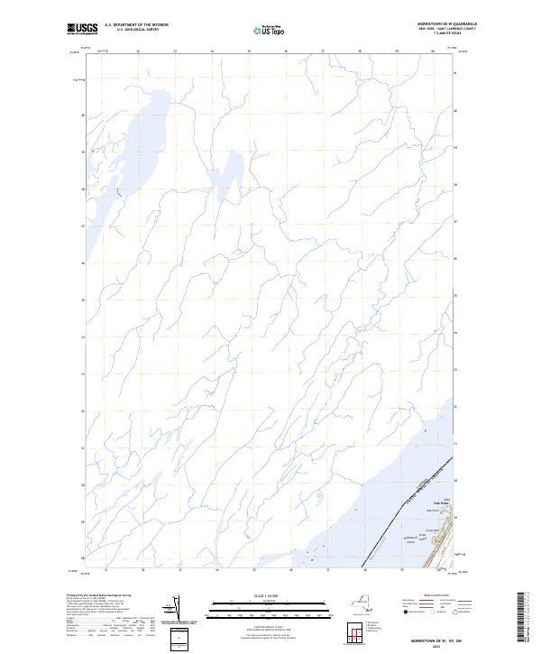 Morristown OE W, NY-ON — USGS 7.5-minute topo (2023)