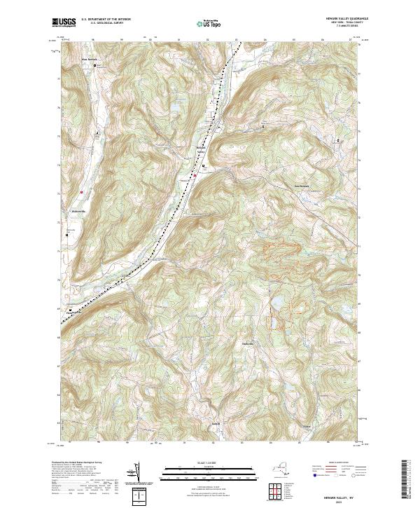 Newark Valley, NY — USGS 7.5-minute topo (2023)