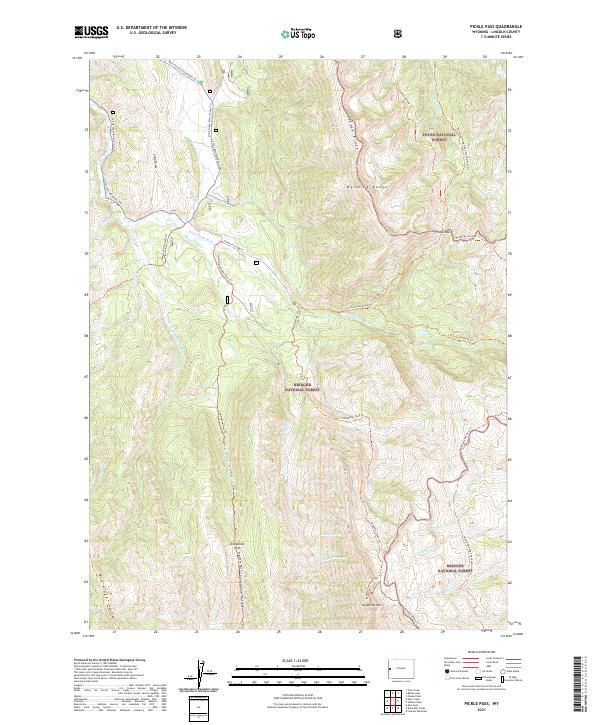 Pickle Pass, WY — USGS 7.5-minute topo (2021)