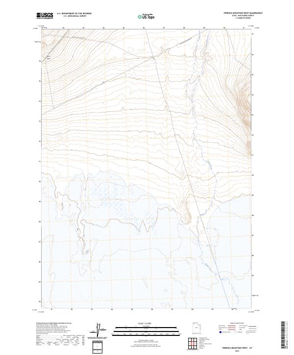 Terrace Mountain West, UT — USGS 7.5-minute topo (2023)