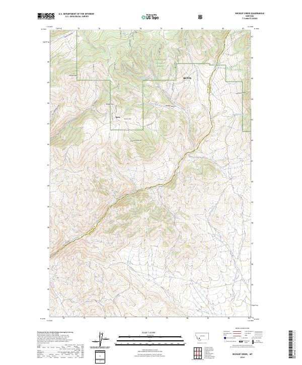 Wickiup Creek, MT — USGS 7.5-minute topo (2024)