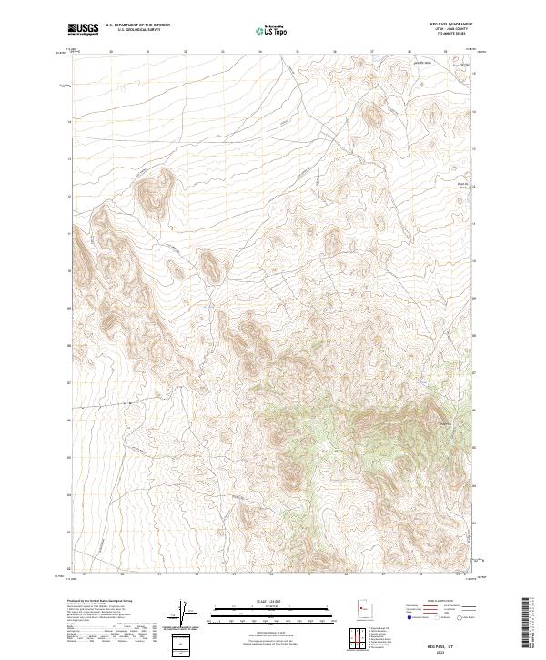 Keg Pass, UT — USGS 7.5-minute topo (2023)