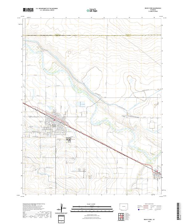 Rocky Ford, CO — USGS 7.5-minute topo (2022)