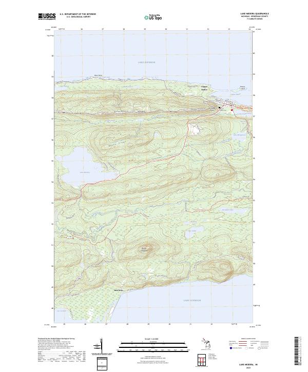 Lake Medora, MI — USGS 7.5-minute topo (2023)