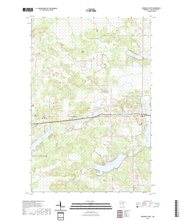 Cromwell West, MN — USGS 7.5-minute topo (2022)