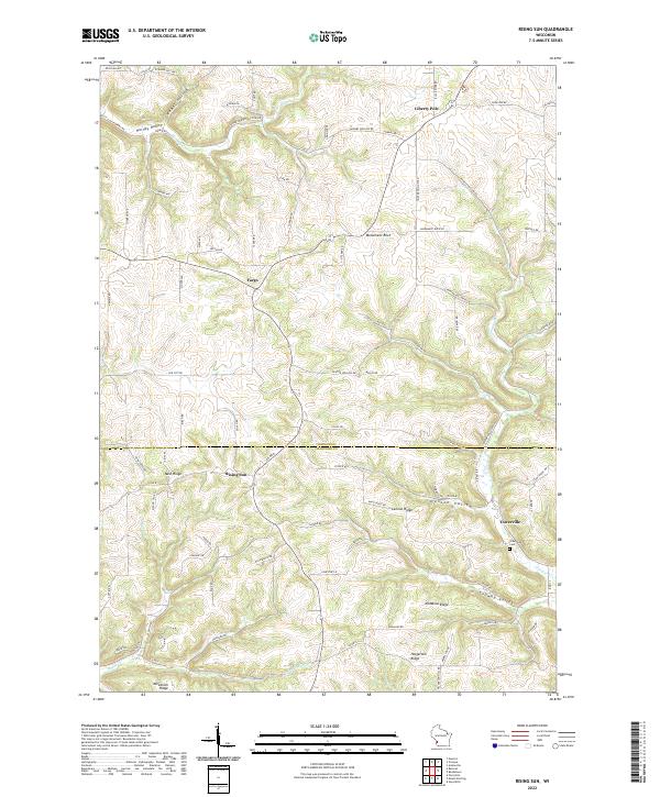 Rising Sun, WI — USGS 7.5-minute topo (2022)
