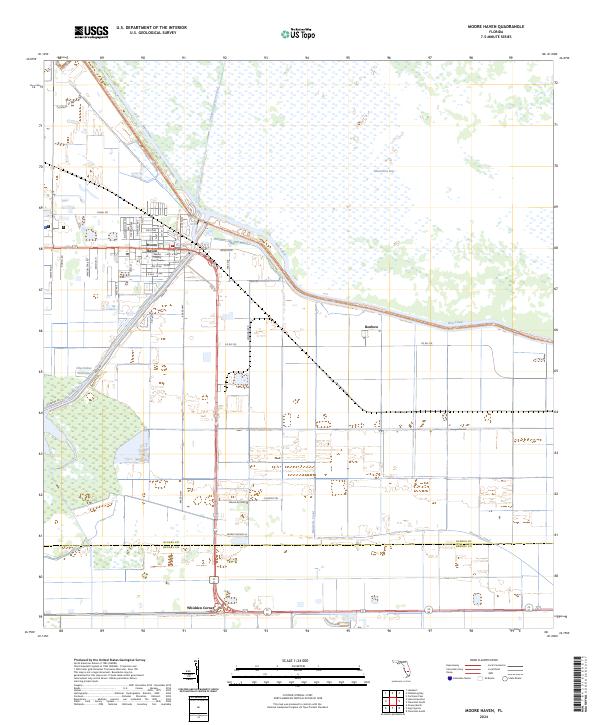 Moore Haven, FL — USGS 7.5-minute topo (2024)