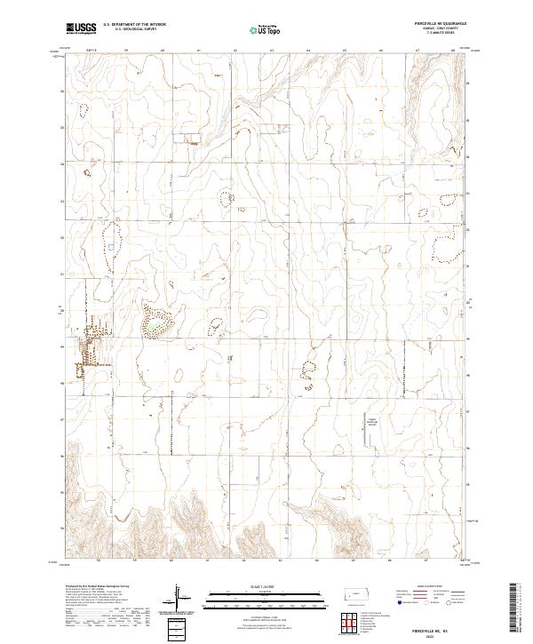 Pierceville NE, KS — USGS 7.5-minute topo (2022)