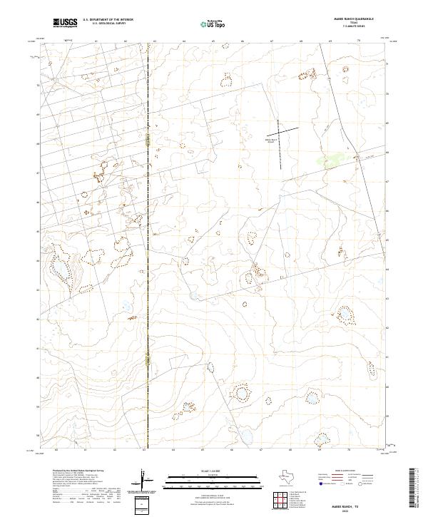 Mabee Ranch, TX — USGS 7.5-minute topo (2022)