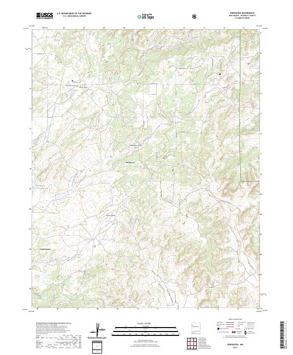 Pinehaven, NM — USGS 7.5-minute topo (2023)