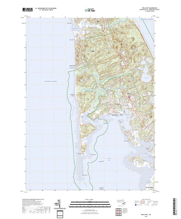 Wellfleet, MA — USGS 7.5-minute topo (2024)