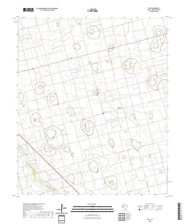 Key, TX — USGS 7.5-minute topo (2022)
