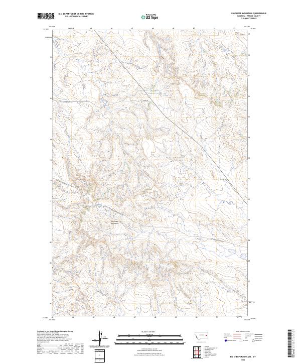 Big Sheep Mountain, MT — USGS 7.5-minute topo (2024)