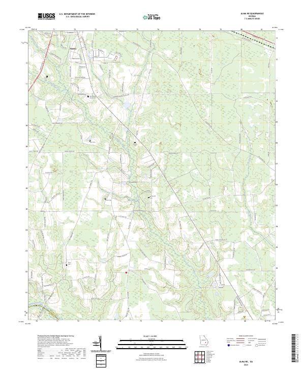 Alma NE, GA — USGS 7.5-minute topo (2024)