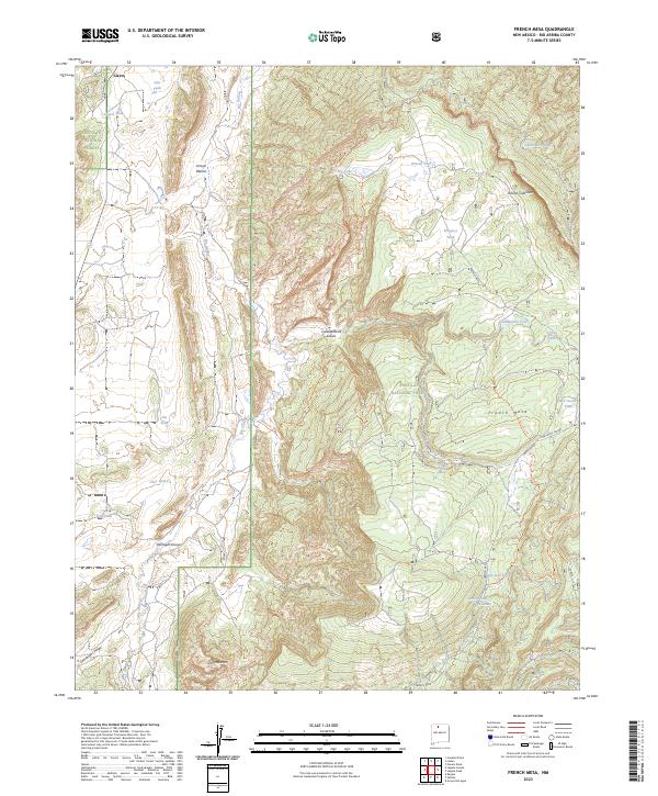 French Mesa, NM — USGS 7.5-minute topo (2023)