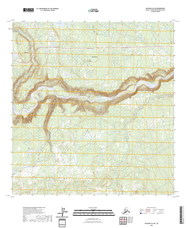 Gulkana A-4 SW, AK — USGS 7.5-minute topo (2023)