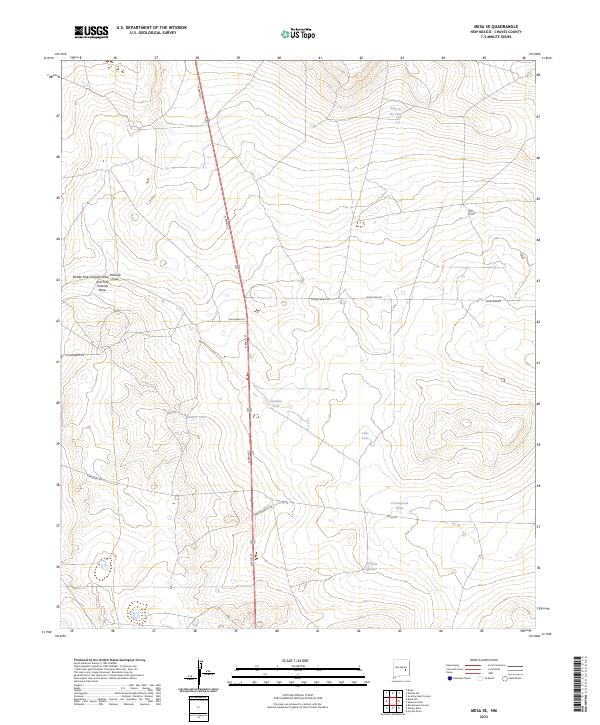 Mesa SE, NM — USGS 7.5-minute topo (2023)