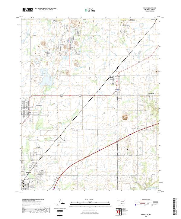 Picher, OK-KS — USGS 7.5-minute topo (2022)