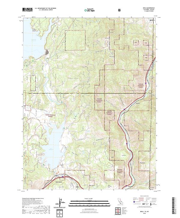 Boca, CA-NV — USGS 7.5-minute topo (2022)